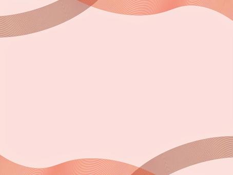 赤い波模様の背景デザイン