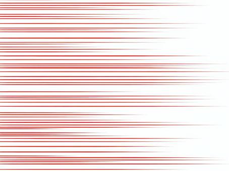 流線(横)・赤 効果線,背景,スピード線,漫画,赤のイラスト素材