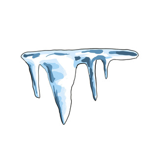 つらら 氷,つらら,冷たい,危ない,冬のイラスト素材