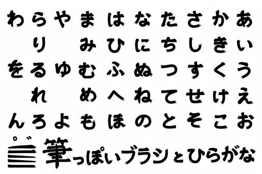 Illustration, pen text, pen, brush, 
