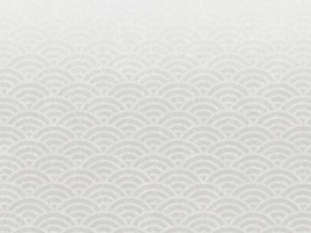 和紙風グラデ背景（青海波・グレー） 和紙風,背景,グレーのイラスト素材