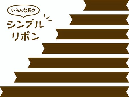 Illustration, ribbon, frame, brown, 
