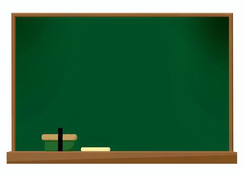 大きな黒板と黒板消し