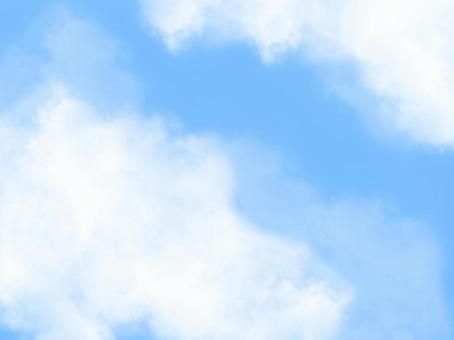 Illustration, sky, blue sky, cloud, 