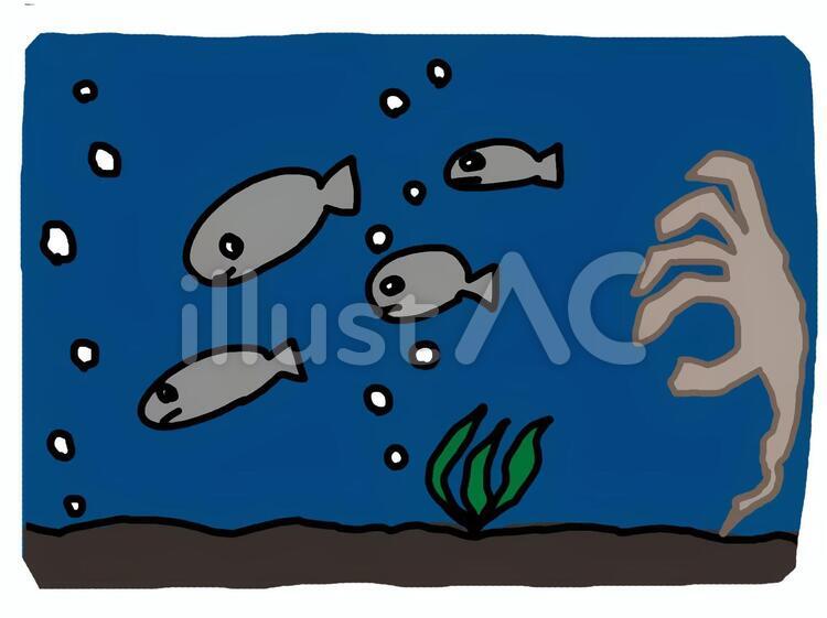 海 海素材,海イラスト,魚のイラスト素材