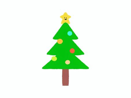 めちゃくちゃシンプルなクリスマスツリー クリスマスツリー,もみの木,クリスマス,聖樹,樹木,ツリー,挿絵,可愛い,シンプル,ゆるいのイラスト素材