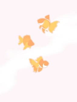 3 goldfish, JPG and PNG 3 goldfish, a pet, tiny, creatures, JPG and PNG