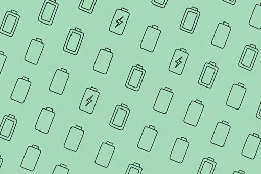 ミントグリーンの電池アイコン背景 ミントグリーン,電池,バッテリー,充電,電気,電力,エネルギー,省エネ,エコ,充電マークのイラスト素材