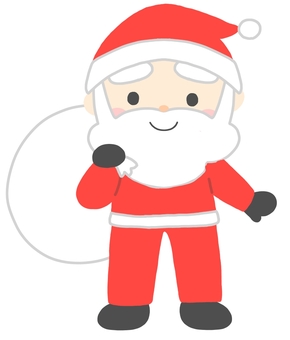 サンタさん　全身 サンタさん,サンタ,サンタクロース,クリスマス,冬,全身,冬のイラスト,冬のイベント,クリスマスのイラスト,おじいさんのイラスト素材