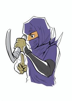 Illustration, medical, ninja, anesthesia, 