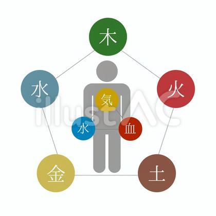 五行と気血水 木火土金水 中医学 漢方