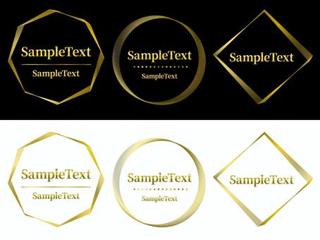 Appearance of a thin gold frame 2, JPG and AI Appearance of a thin gold frame 2, gold, frame, metallic, JPG and AI