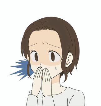 震驚的女人, 人物, 女子, 休克, JPG 和 PNG