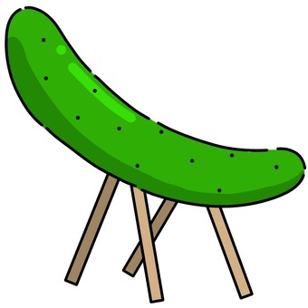 精霊馬キュウリ 精霊馬,キュウリ,お盆,精霊,馬のイラスト素材