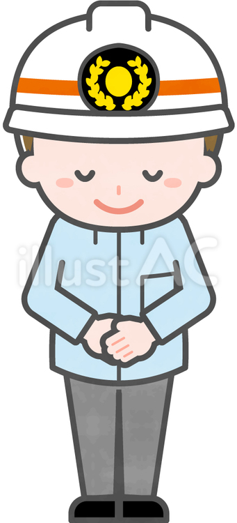 ミニ_単体_救急隊員の男性08 男性,大人,職業のイラスト素材