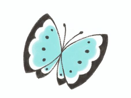 Butterfly (light blue), , JPG and PNG