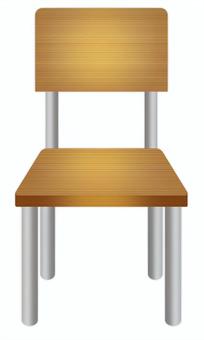 学校の椅子のイラスト 椅子,学校椅子,教室,学校,学習,授業,備品,木材,学舎,イラストのイラスト素材