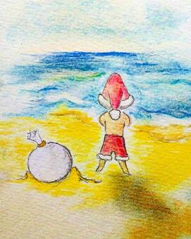 Santa's Summer Vacation Wallpaper, , JPG