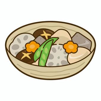 筑前煮 筑前煮,煮物,料理,おかず,和食,食べ物のイラスト素材