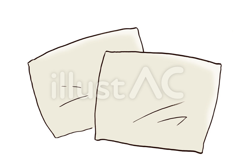 枕　1 枕,寝具,クッションのイラスト素材