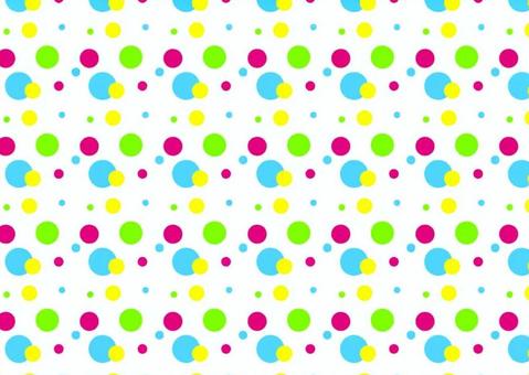 ドット_カラフル ドット,ドット柄,カラフル,フレーム,背景,壁紙,素材,パターン,バナー,みずたまのイラスト素材