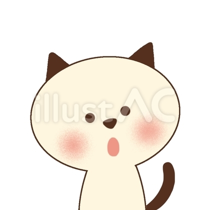 ねこ(クリーム×こげ茶)