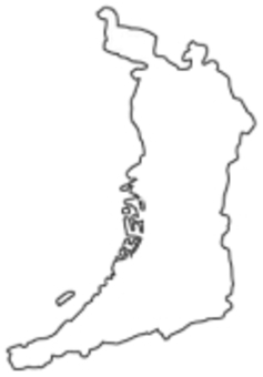 大阪府　地図 大阪府,地図,シルエット,形,輪郭,白黒,モノクロ,アウトライン,近畿地方,関西のイラスト素材