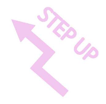 ステップアップアイコン 矢印,ステップアップ,やる気,向上心,スキルアップ,努力,グレードアップ,ビジネス,レベルアップ,手順のイラスト素材