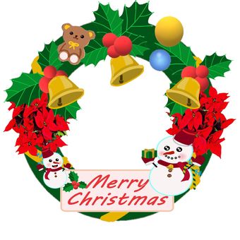 christmas wreath 21, christmas, lease, round, JPG and PNG