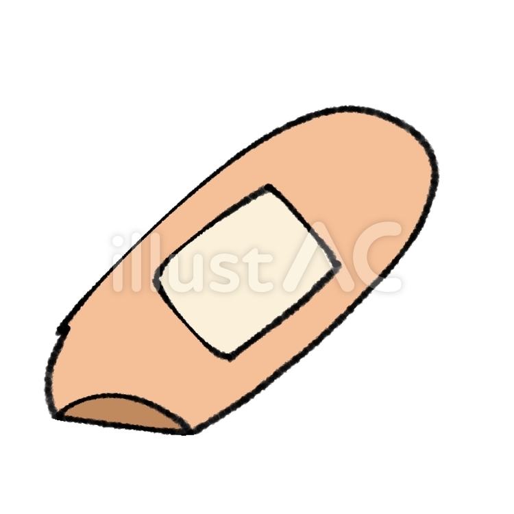 絆創膏 絆創膏,けが,医療のイラスト素材
