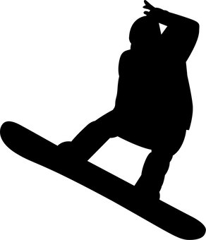 Snowboard silhouette, sports, snow board, snowboard, JPG, PNG and AI