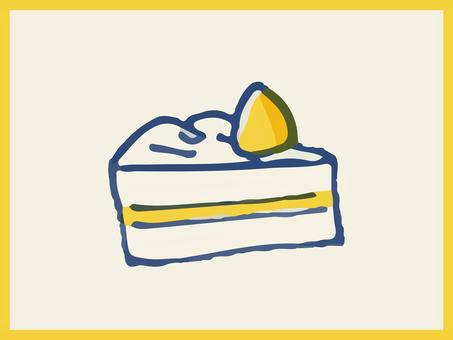 ショートケーキ ゆるい イラスト