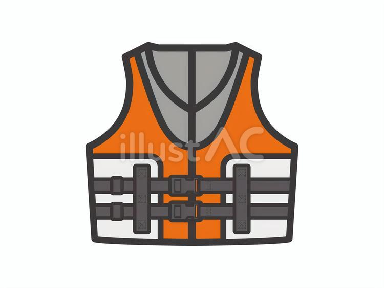 ライフジャケット10 ライフジャケット,救命胴衣,救急のイラスト素材