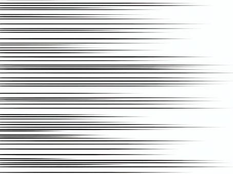 流線(横) 効果線,スピード線,漫画,流線,背景,線画のイラスト素材