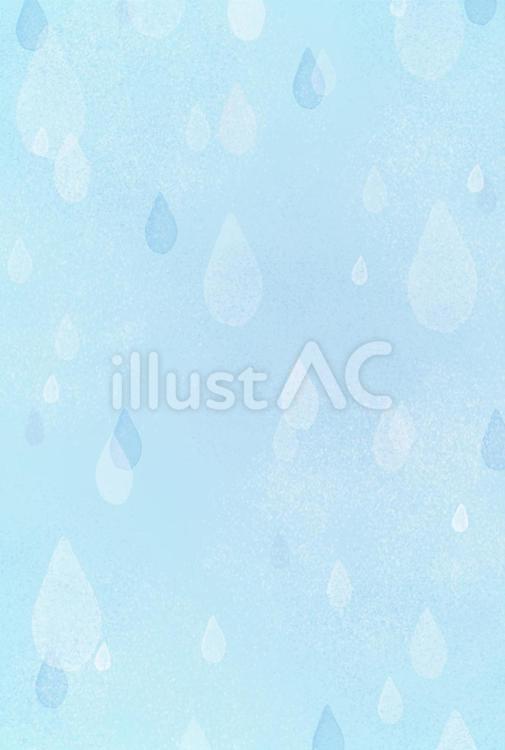 雨粒の縦の水彩背景（青） 梅雨,背景,雨のイラスト素材