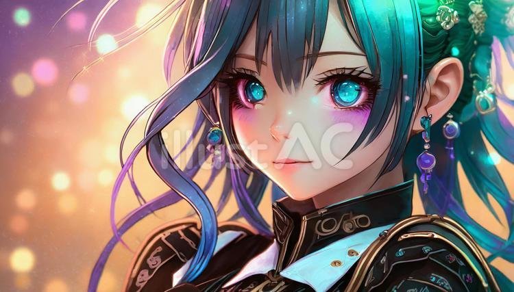 緑の目の少女 美少女,アニメ,民話のイラスト素材
