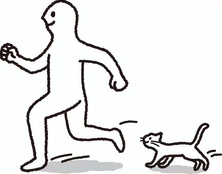 運動する人 走る,マラソン,ジョギング,運動,有酸素運動,エクササイズ,健康,日課,趣味,人物のイラスト素材