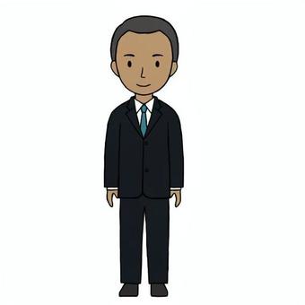 外国人のビジネスマン2 ビジネスマン,外国人,海外,スーツ,男性,人物,立ち絵,全身,イメージ,かわいいのイラスト素材