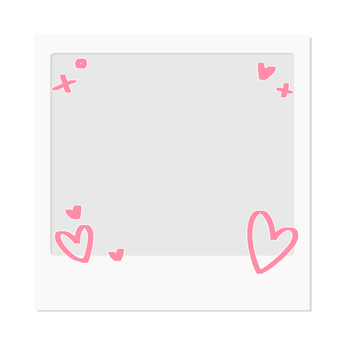 シンプルフォトフレーム4 フォトフレーム,フィルム,ポラロイド,シンプル,フレーム,四角,無地,白,背景素材,写真のイラスト素材