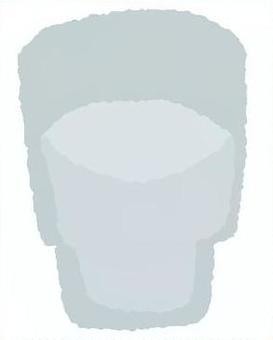 水・お冷（透明のコップ）