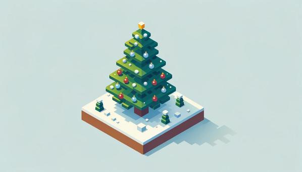 Illustration, christmas tree, christmas, eve, 