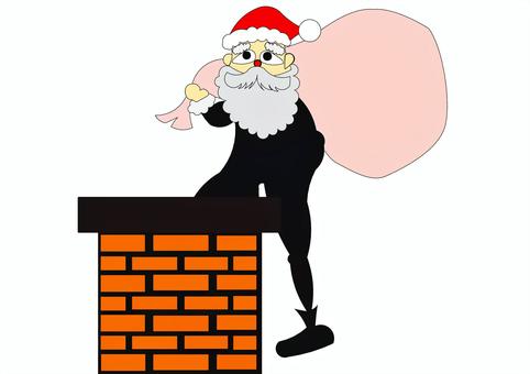 Santa Claus, JPG Santa Claus, 圣诞老人, 烟囱, 冬季, JPG