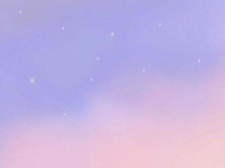 紫の空とピンクの雲 空,雲,紫,ピンク,星,夕方,ぼかし,幻想,夢,かわいいのイラスト素材