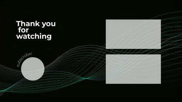 動画配信用エンドカード素材ラインアート1 エンドカード,終了,画面,エンディング,おしゃれ,ネオン,ラインアート,背景,動画,フレームのイラスト素材