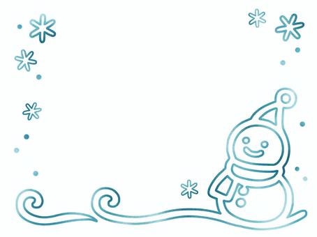 Snow illustration frame 1, JPG and PNG Snow illustration frame 1, snow, crystal, frame, JPG and PNG