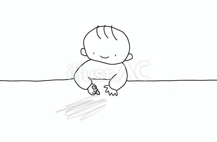 赤ちゃん　お絵かき 赤ちゃん,お絵かき,なぐり描きのイラスト素材