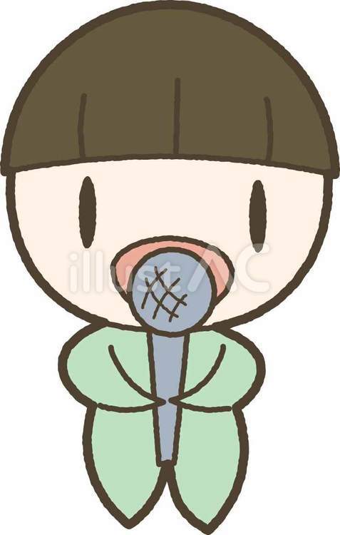 マイクを使って歌う男性 人物,男性,マイクのイラスト素材