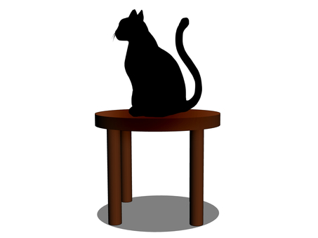椅子上的貓, 椅子, 猫, 动物, JPG 和 PNG