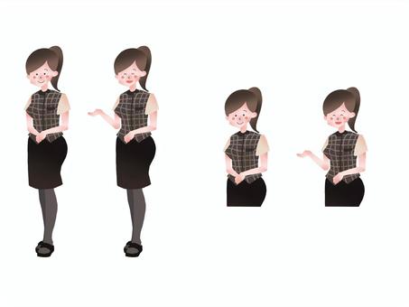 Reception illustration, JPG, PNG and AI Reception illustration, receptionist, female, woman, JPG, PNG and AI