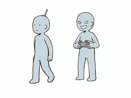 コントロールする人のドローイング コントロールする人のドローイング デッサン,人形,ラフ,ポーズ,操作,コントロール,ドローイング,支配,操り人形,思い通りのイラスト素材